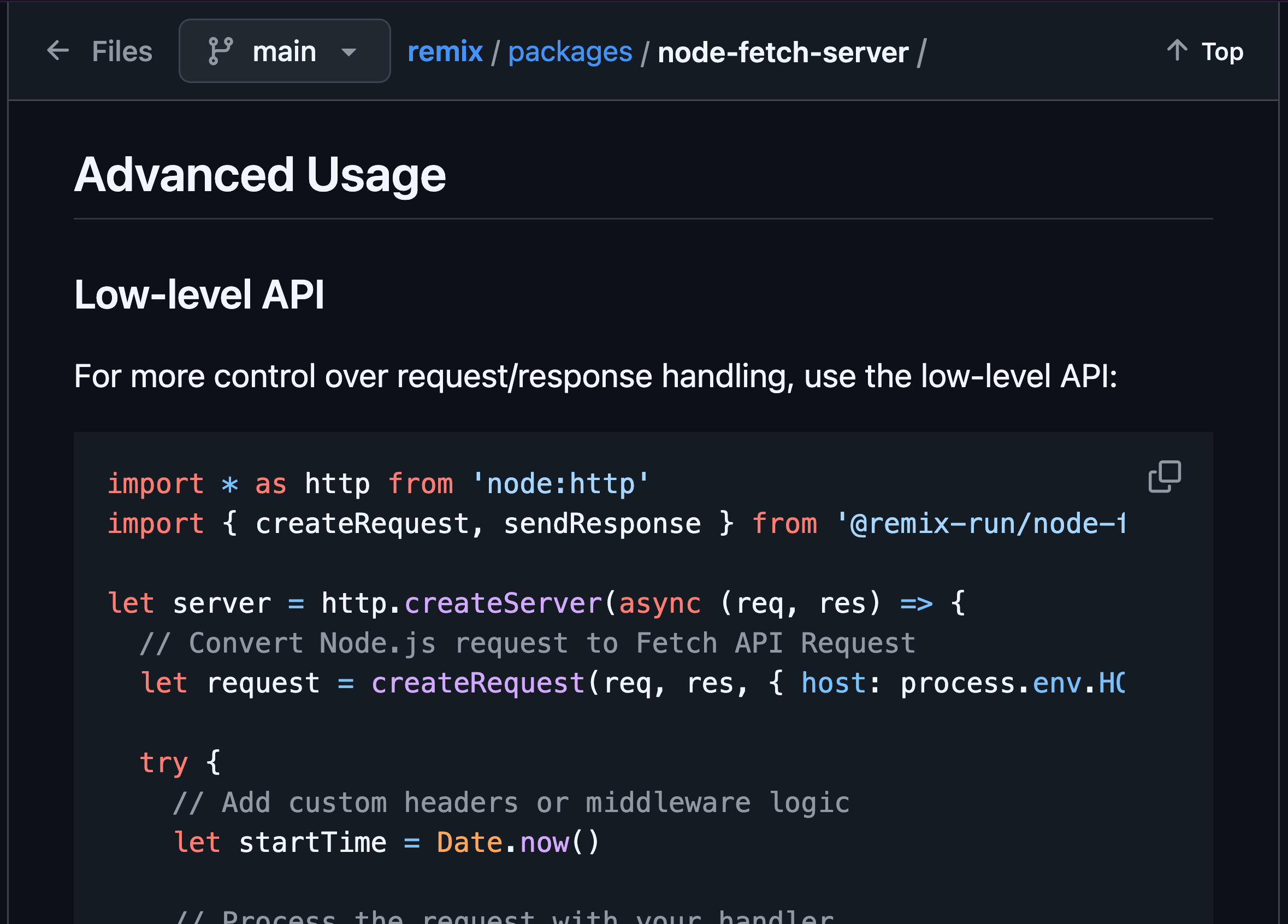 Node Fetch Server