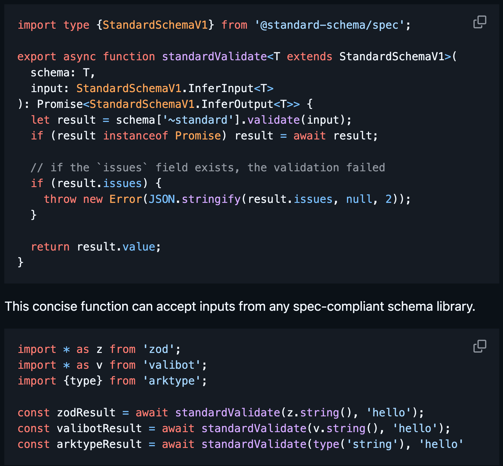 Standard Schema